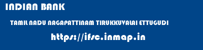 INDIAN BANK  TAMIL NADU NAGAPATTINAM TIRUKKUVALAI ETTUGUDI  ifsc code